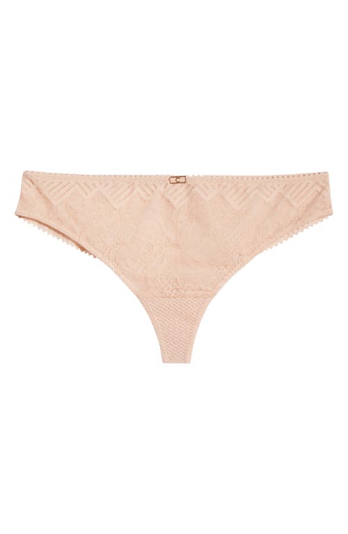 Shop Chantelle Lingerie Origins Thong In Beige Blush