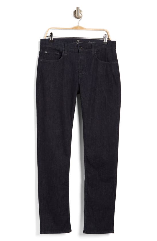 7 For All Mankind Slimmy Squiggle Slim Straight Leg Jeans In Essential