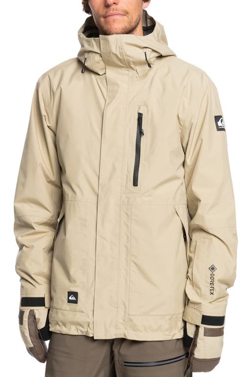 Shop Quiksilver Mission Gore-tex® Waterproof Warmflight® Insulated Jacket In Twill