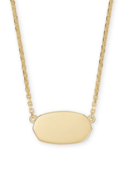 Kendra Scott Elisa 18K Gold Vermeil Short Pendant Necklace at Nordstrom