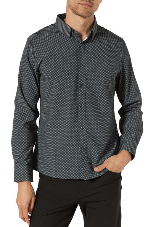 Shop 7 Diamonds Axton Performance Button-up Shirt In Black