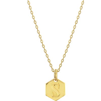 Stella + Ruby Monogram Initial Pendant Necklace
