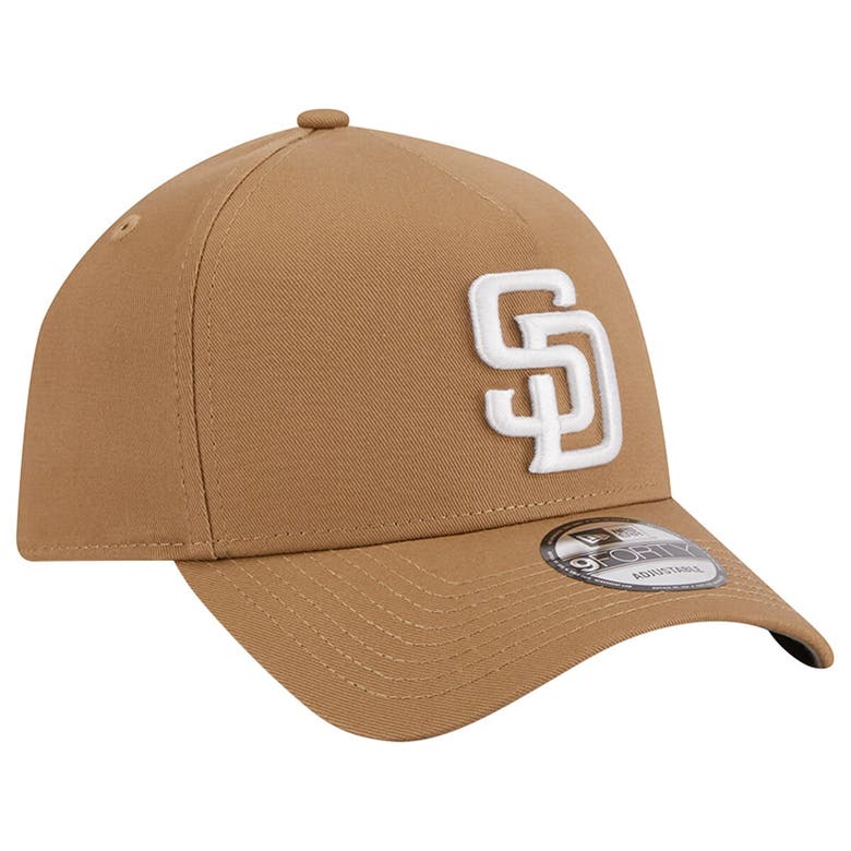 Shop New Era Khaki San Diego Padres A-frame 9forty Adjustable Hat