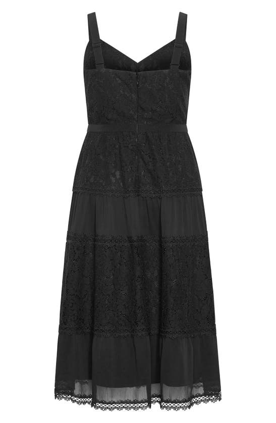Shop City Chic Rosalyn Sleeveless Lace Maxi Dress In Black