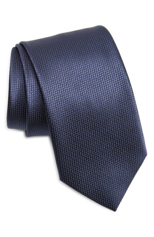 Brioni Neat Silk Tie in Navy 