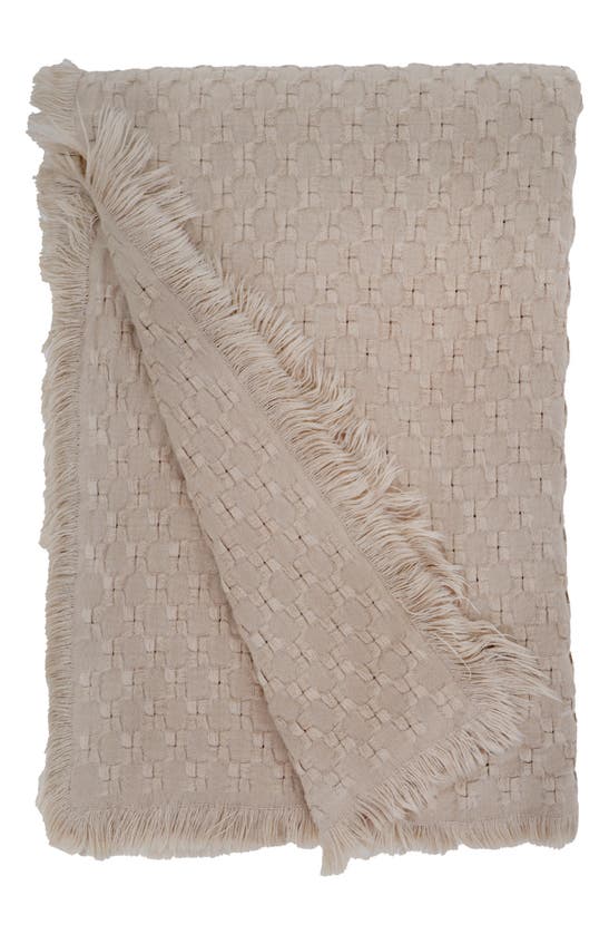 Shop Pom Pom At Home Delphine Throw Blanket In Taupe