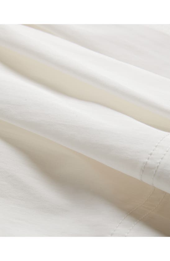 Shop Ted Baker Burdur Stitch Detail Puff Sleeve Cotton Blend Top In White