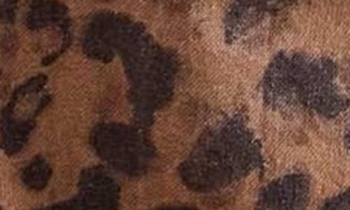 Shop Free People Leopard Print Barrel Leg Jeans In Brown Sugar Combo