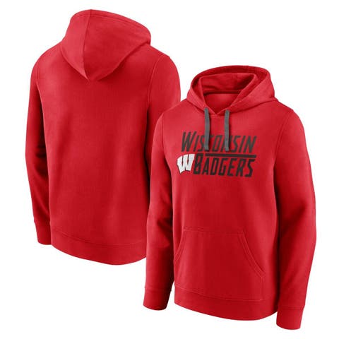 Men's Fanatics Branded Red Wisconsin Badgers Favorite Longshot Pullover ...