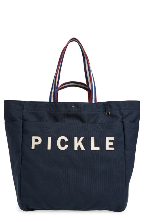 Anya Hindmarch Pickle Ball Household Recycled Canvas Tote in Marine at Nordstrom