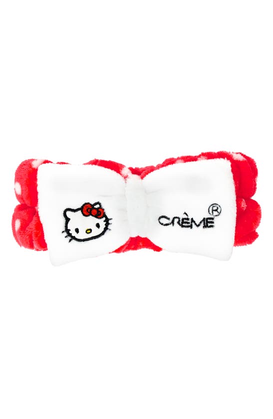 The Creme Shop X Hello Kitty® Plush Headband In Red And White