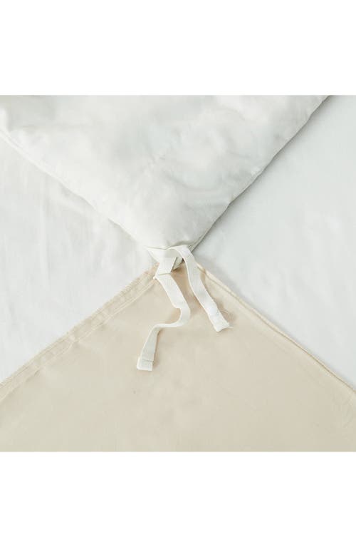 Shop Sijo Luxesoft Organic Cotton Sateen Duvet Cover In Fog