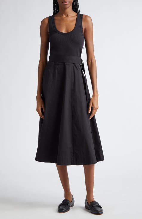 Veronica Beard Kenwood Mixed Media Dress Light Heather Grey main image 1