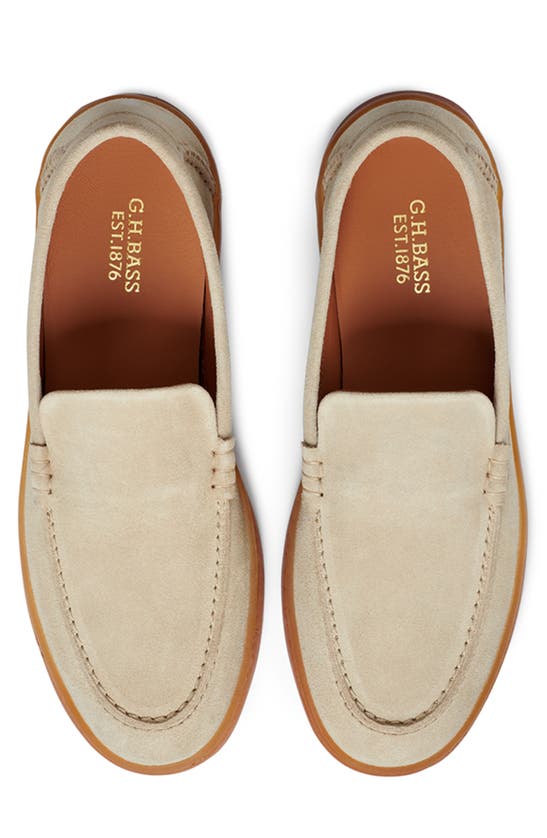 Shop G.h.bass Gum Sole Loafer In Sand