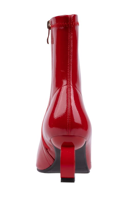 Ninety Union Greece Pointed Toe Bootie In Red