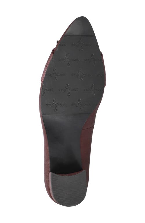 Shop Easy Street Cider Pointed Toe Pump In Burgundy Matte