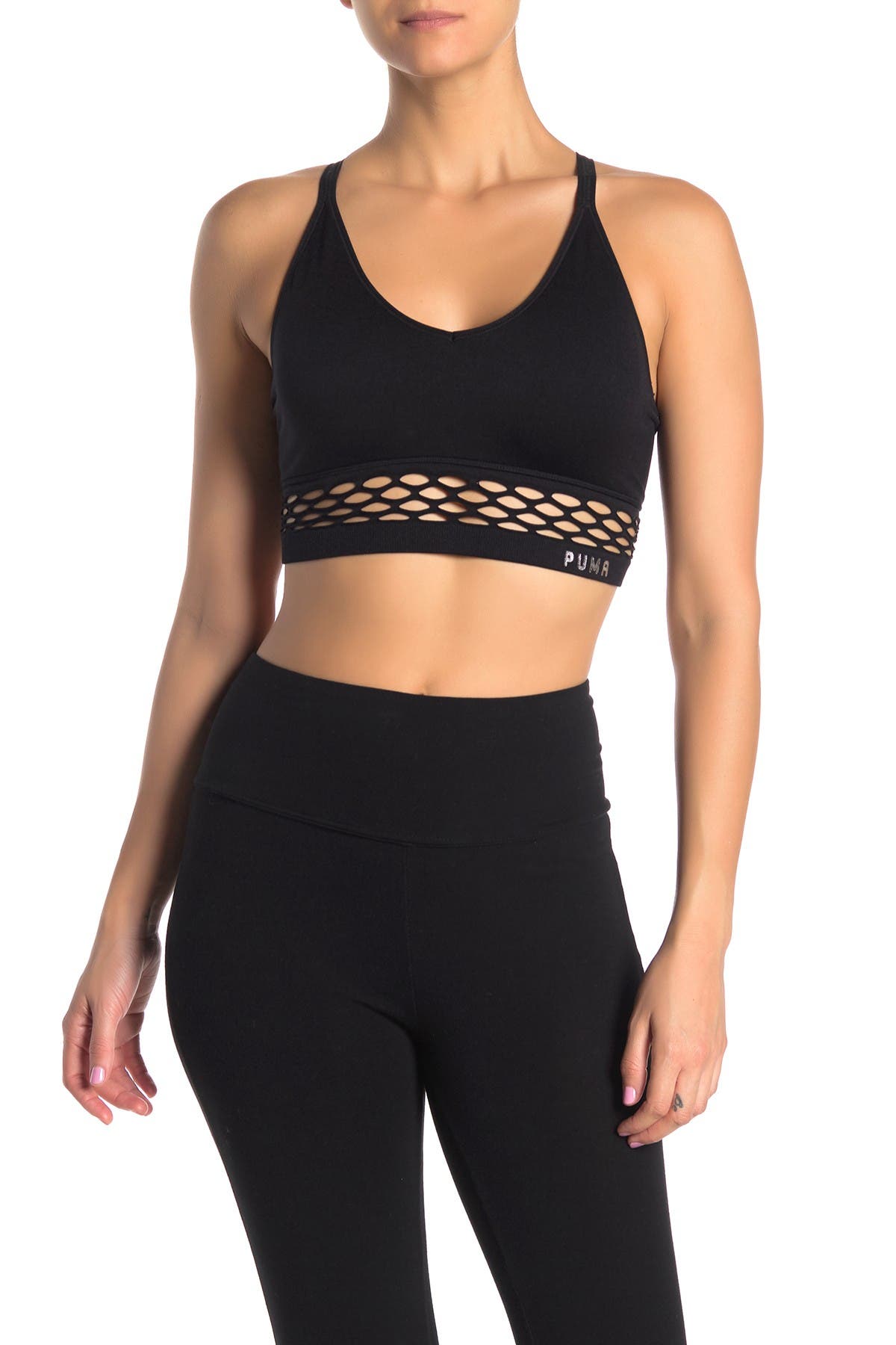 puma criss cross sports bra