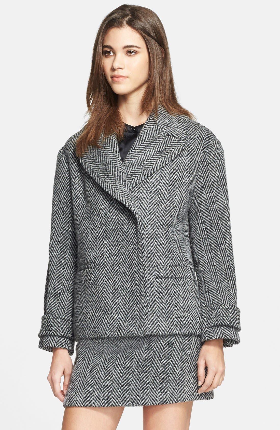 Burberry Brit 'Charlesworth' Herringbone Wool Jacket Nordstrom