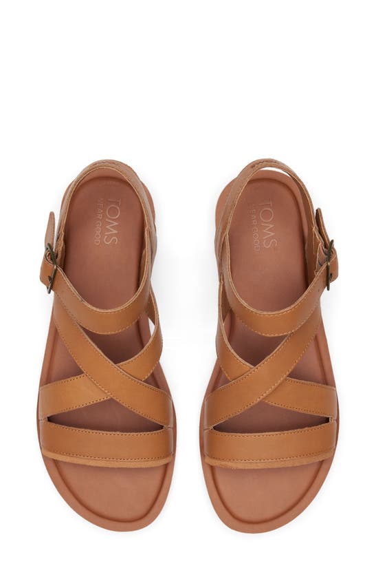 Shop Toms Sloane Ankle Strap Sandal In Brown