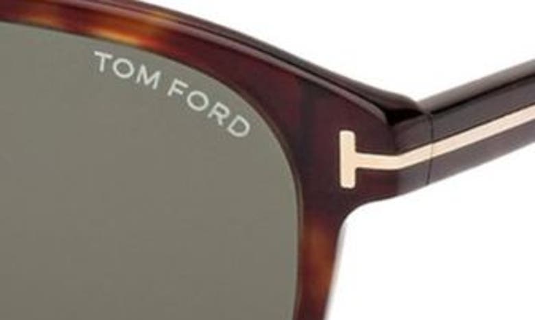 Shop Tom Ford Damian 54mm Pilot Sunglasses In Shiny Dark Havana / Smoke