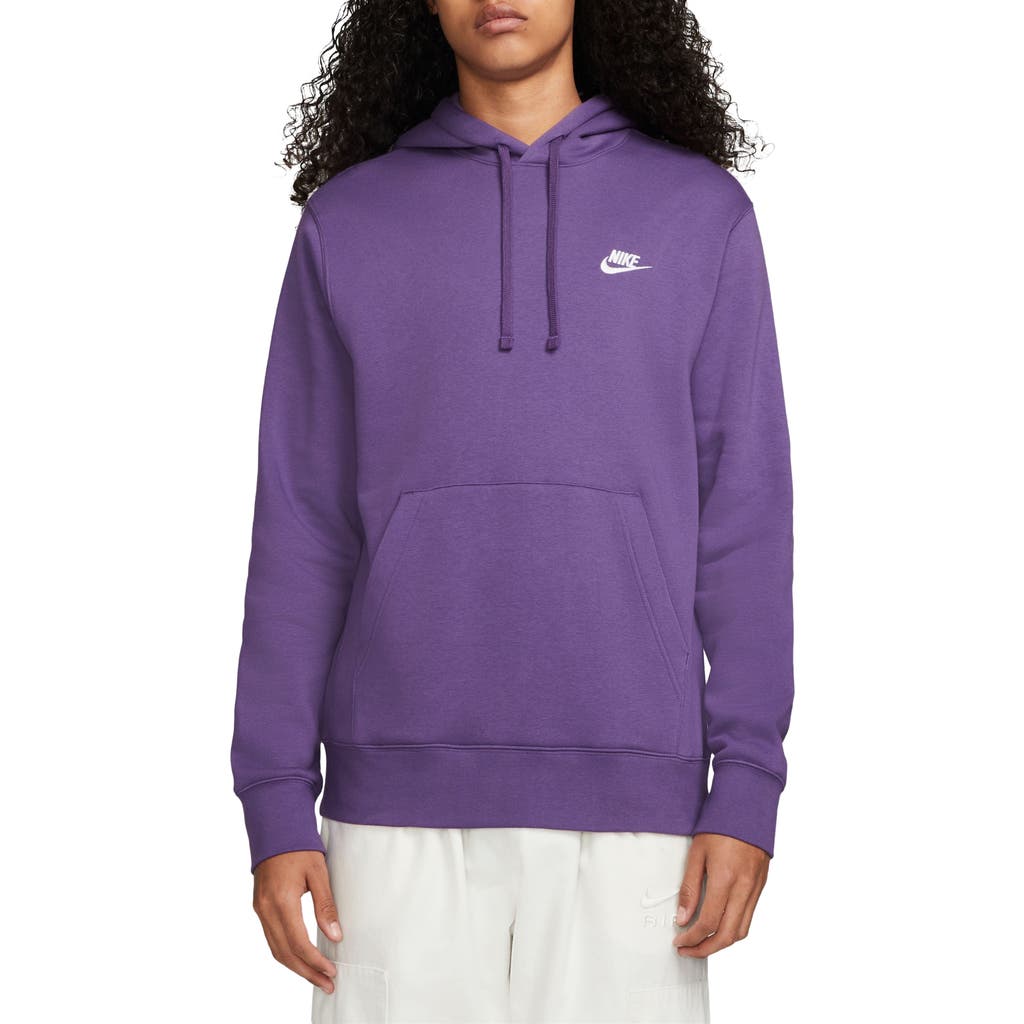 Nike Sportswear Club Hoodie In Purple Cosmos/white