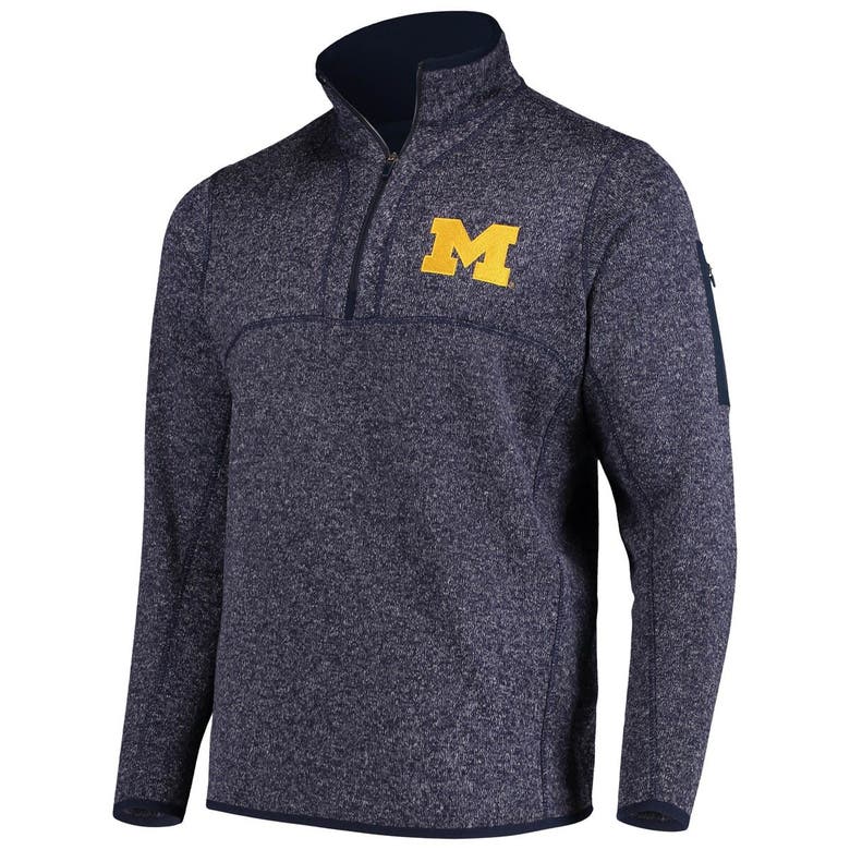 Shop Antigua Navy Michigan Wolverines Fortune Half-zip Sweatshirt