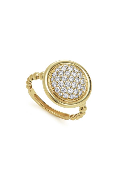 LAGOS Meridan Pavé Diamond Ring in Gold at Nordstrom, Size 7
