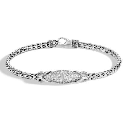 John Hardy Asli Classic Chain Pave Diamond Bracelet