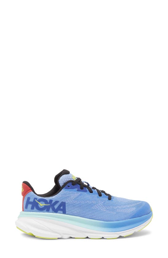 Shop Hoka Kids' Clifton Youth Running Shoe In Virtual Blue / Cerise