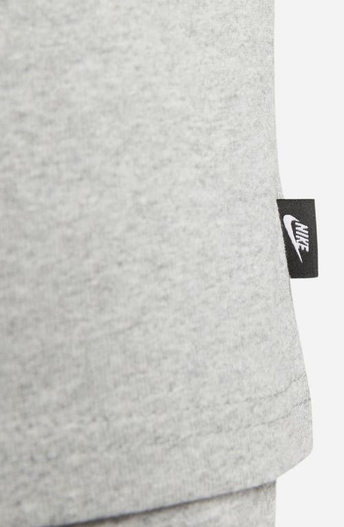 Shop Nike Sportswear Premium Essentials Long Sleeve T-shirt In Dark Grey Heather