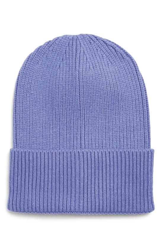 Melrose And Market Everyday Ribbed Beanie In Purple Wink
