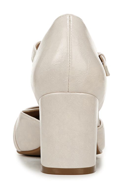 Naturalizer Lavish Mary Jane Pump In Porcelain Faux Leather