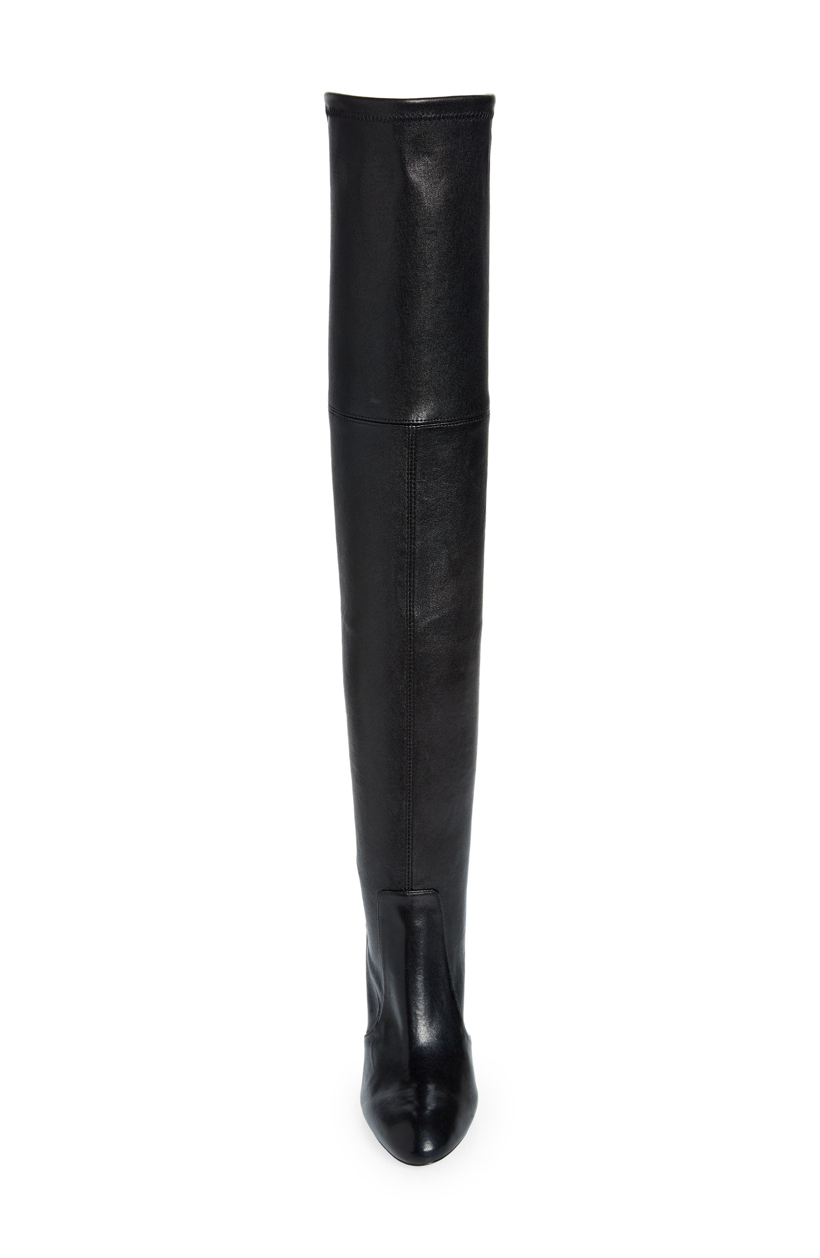 Stuart Weitzman Vidaland Convertible Boot in Black Nappa Leather