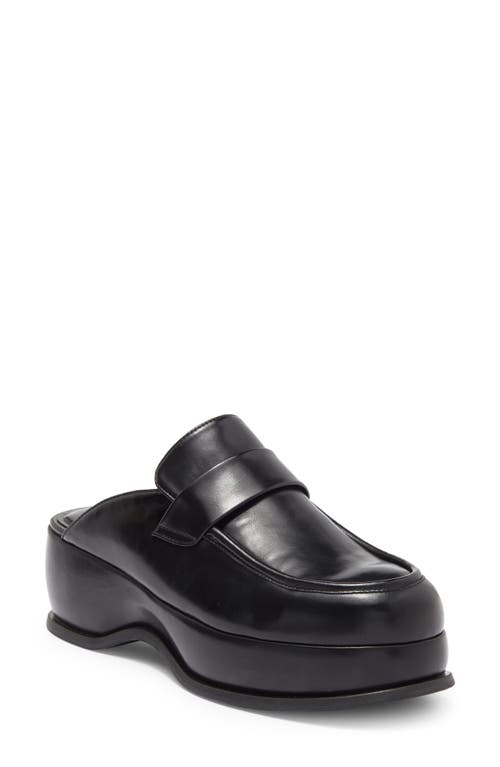 Jeffrey Campbell City Platform Mule in Black Shiny 