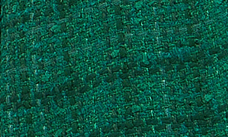 Endless Rose Sequin Tweed Long Blazer In Green