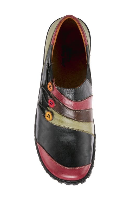 Spring Step Neeta Slip-on Sneaker In Black Multi