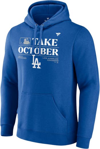 FANATICS Men's Fanatics Branded Royal Los Angeles Dodgers 2023 Postseason  Locker Room Pullover Hoodie