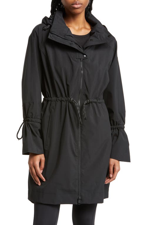 Piper Waterproof Oversize Rain Jacket in Black Beauty