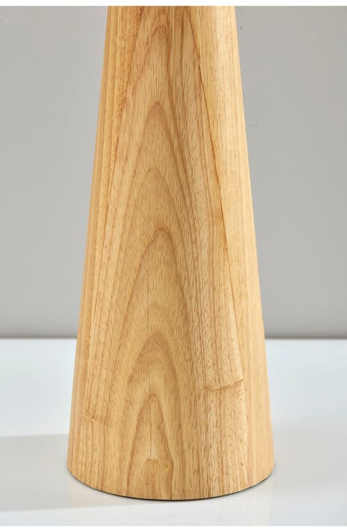 Adesso Lighting Brayden Tapered Table Lamp In Natural Wood