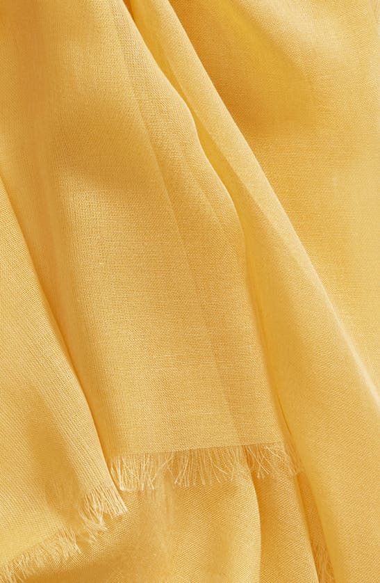 Shop Nordstrom Modal & Silk Scarf In Yellow Rattan Combo