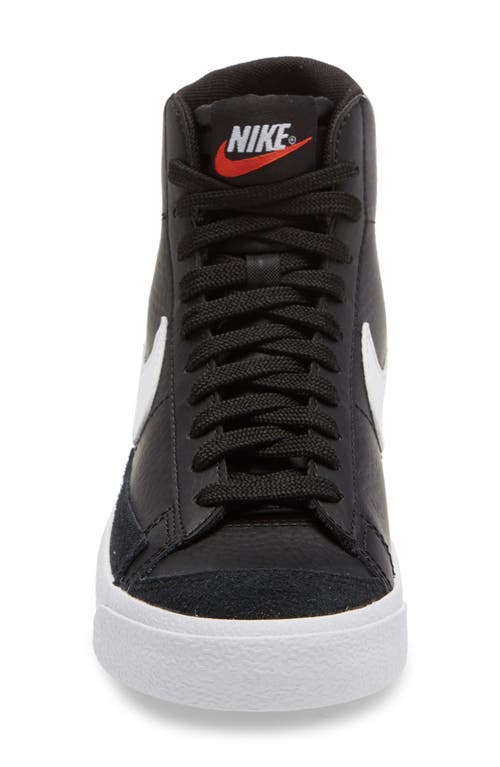 Shop Nike Kids' Blazer Mid '77 Vintage Sneaker In Black/sail/white