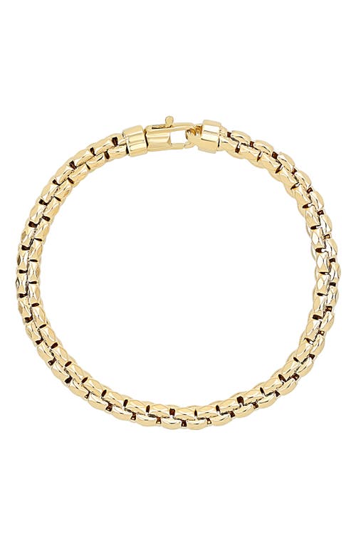 Bony Levy Men's 14K Gold Box Chain Bracelet Yellow at Nordstrom,