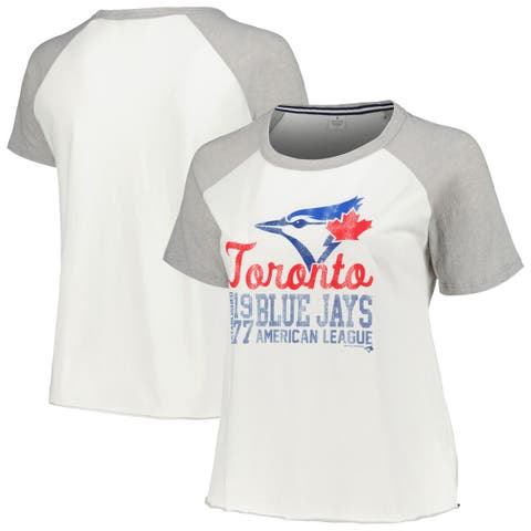 47 Brand Women's MLB Toronto Blue Jays Retro Daze 3/4 T-Shirt