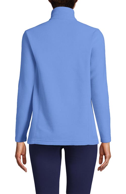 Shop Lands' End Anyweather Fleece Quarter Zip Pullover In Fresh Blue