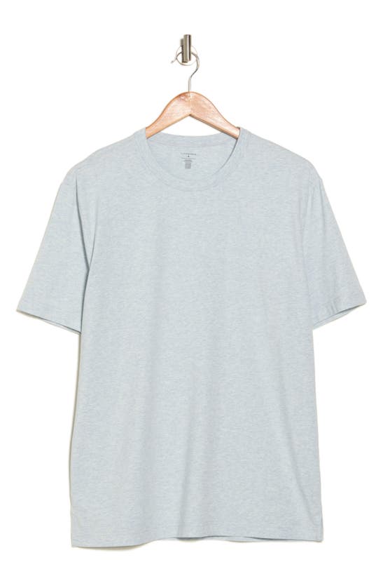 Shop 14th & Union Crewneck Cotton & Modal T-shirt In Blue Smoke Heather