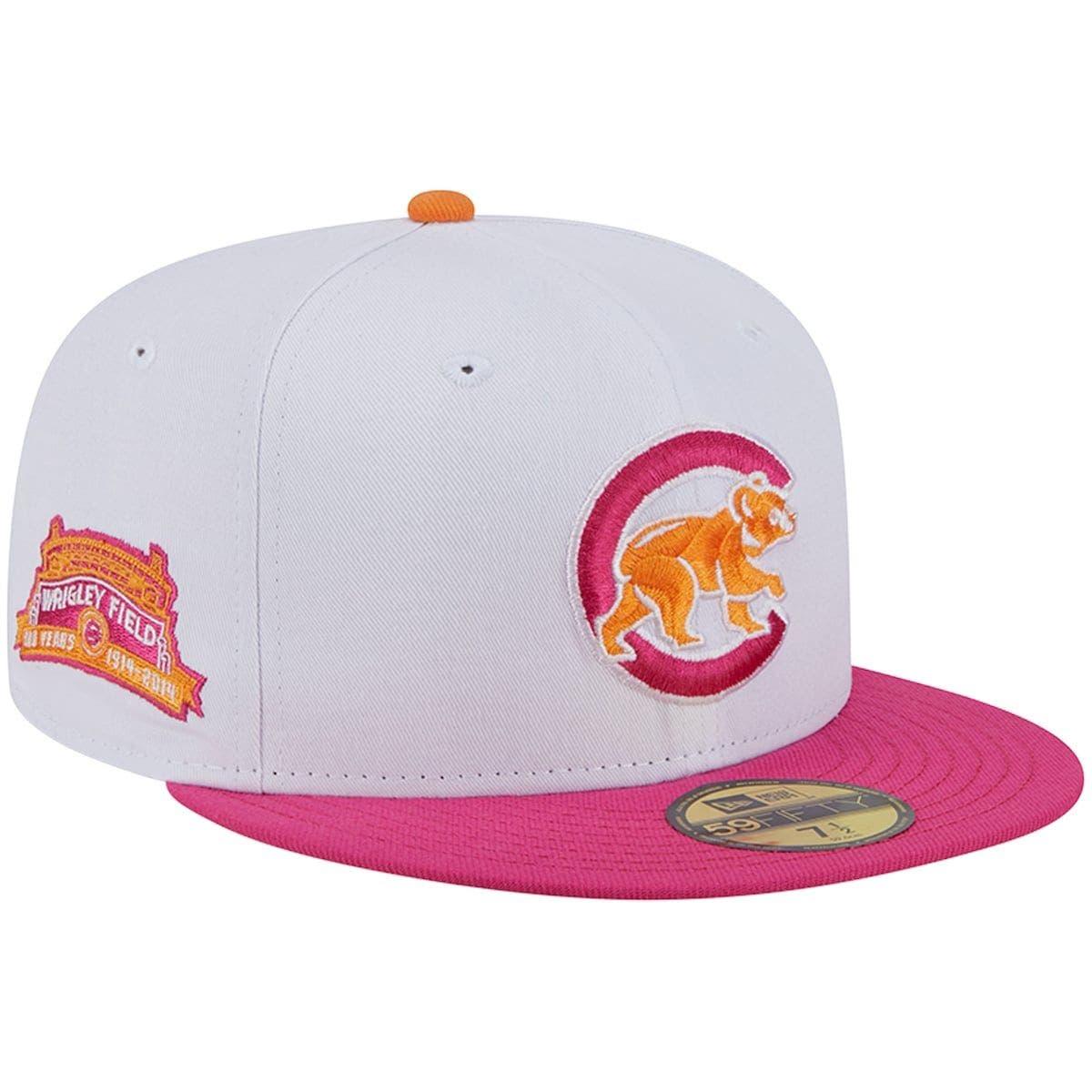 New Era Men's New Era White/Pink Chicago Cubs Wrigley Field 100th
