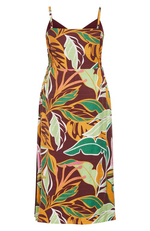 Shop City Chic Jez Floral Maxi Sundress In Opulent Foligae