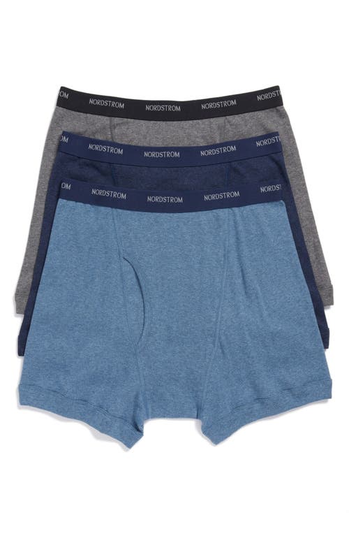 NORDSTROM NORDSTROM 3-PACK SUPIMA® COTTON BOXER BRIEFS 