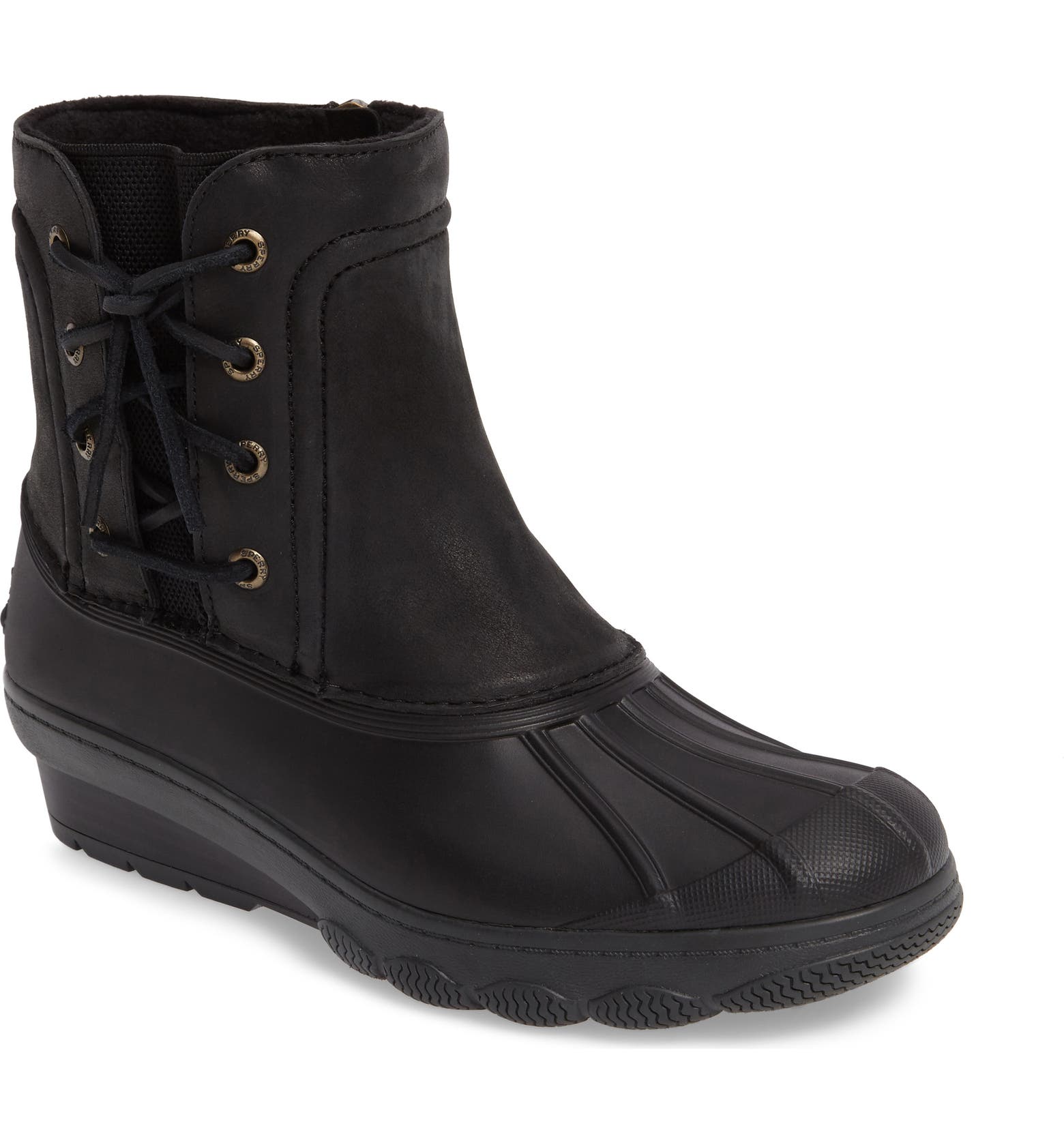 Sperry Saltwater Spray Wedge Waterproof Rain Boot (Women) | Nordstrom