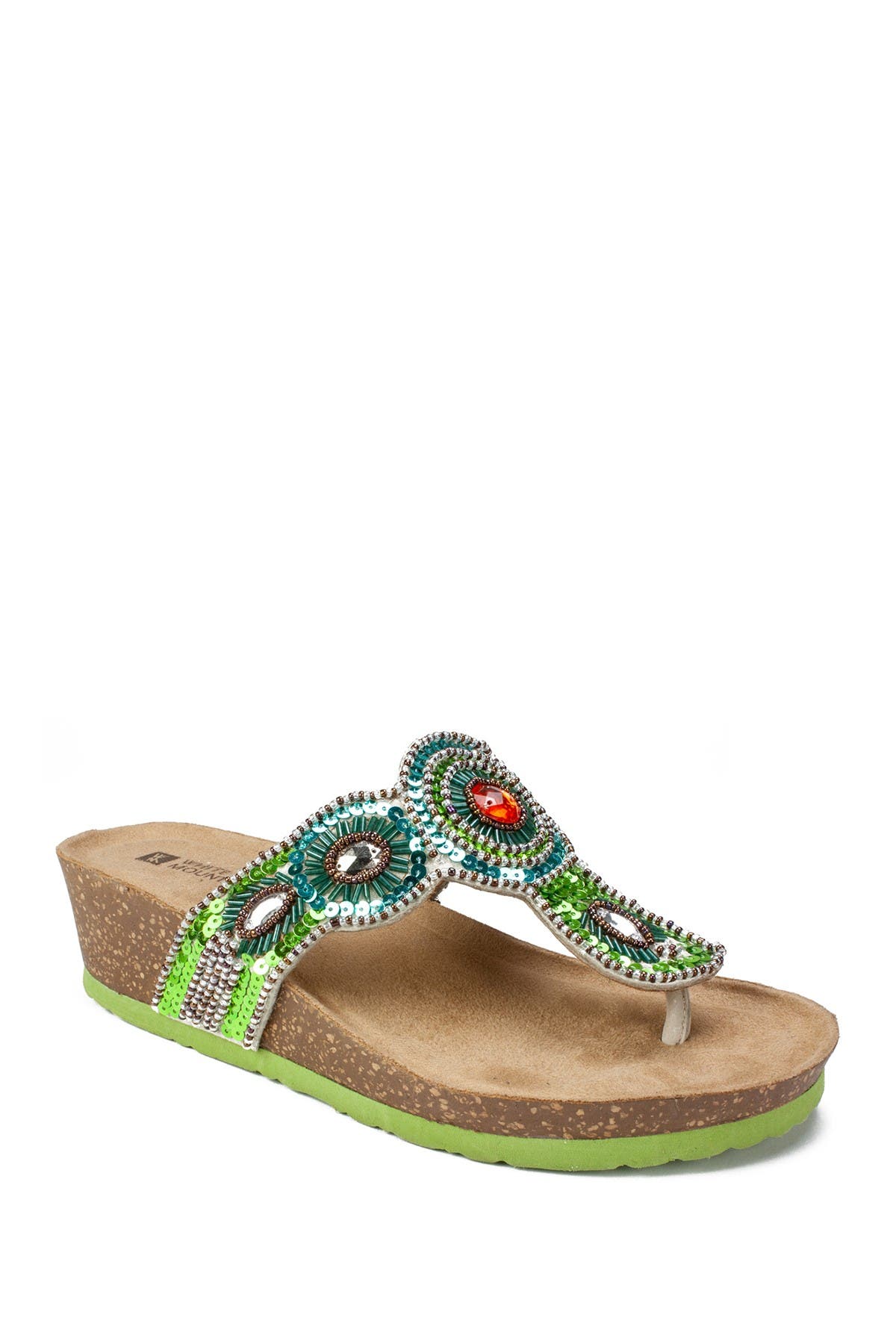 white mountain blast wedge sandals